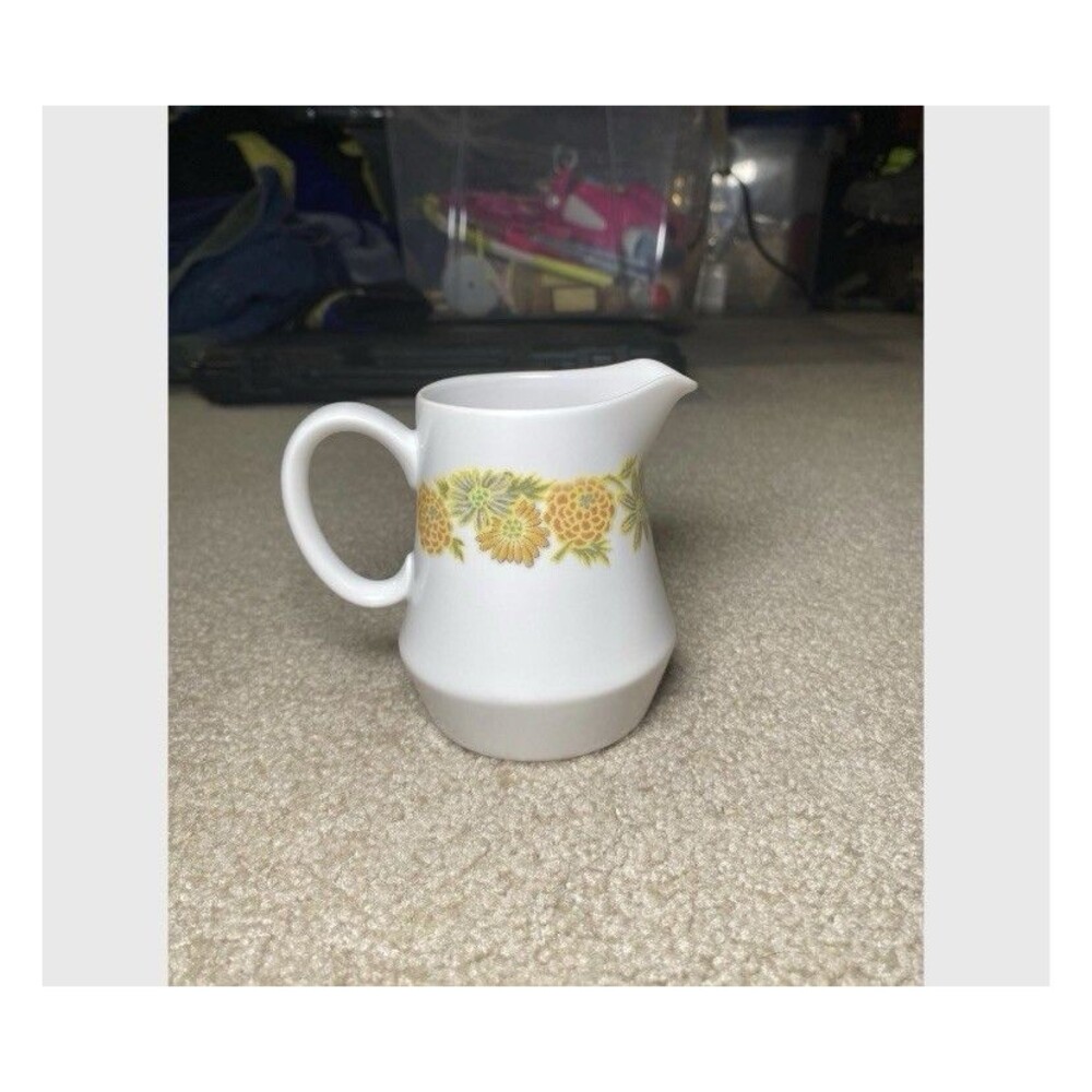 Vintage Noritake Progression Sunny Side 4" Creamer Pitcher 9003 Japan MCM